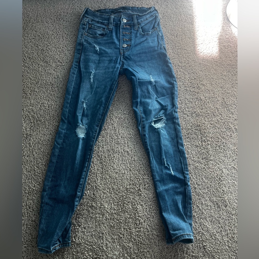 Aero high rise jeggings size 0 short